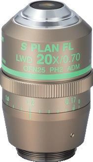High-Content Imaging CFI S Plan Fluor LWD ADM 20XC High NA and long WD objective designed for HC applications