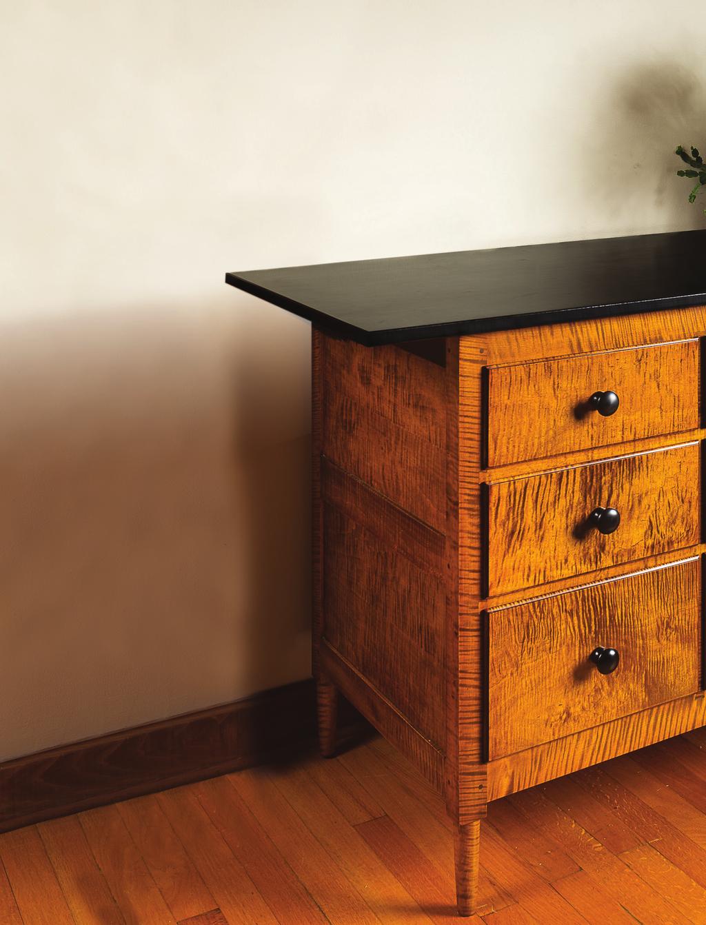 Build a Classic SHAKER COUNTER This shallow chest of drawers is a catalog of traditional joinery details.