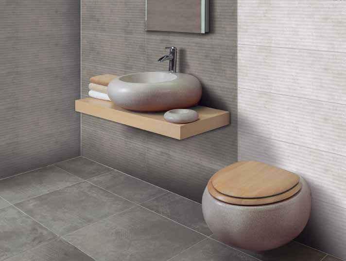 ceramic (WAll) navia MATERIAL: ceramic USE: Wall SIZE: 30 x 90cm navia is a 30 x 90cm stone effect wall tile complemented by dakar, a structured wavy linear tile in the same stone effect.