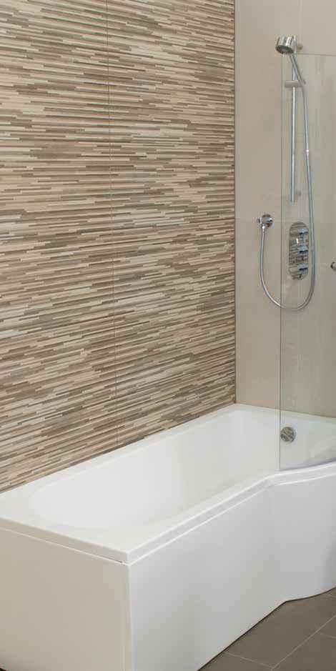 ceramic (WAll) reprise MATERIAL: ceramic USE: Wall SIZE: 33.3 x 100cm Reprise is a long thin ceramic wall tile in a matt finish with a smart coordinating décor.