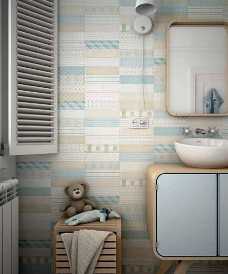 dunas MATERIAL: ceramic USE: Wall SIZE: 6 x 24.6cm ceramic (WAll) A smart matt wall tile with gloss options in white & black and mixed packs of décors to create a patchwork effect.