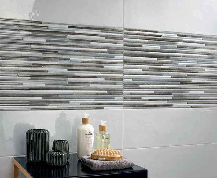 ceramic (WAll) dynamic MATERIAL: ceramic USE: Wall SIZE: 20 x 60cm dynamic is a gloss marble effect wall tile in popular 20 x 60cm with a stripey décor.