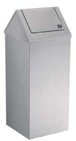 (0.8mm) waste receptacle. Edges hemmed for safety. CAPACITY: 7-gal. (26.