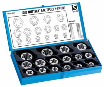 Threading Die Nut Sets Die Nut for cleaning & resizing existing damaged threads. Carbon Alloy Steel threading tools are not suitable for precision, safety or critical thread.