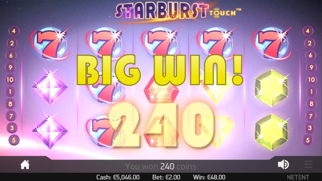 Feedback Feature Big win presentation All winning combinations are followed by dazzling, arcade-like