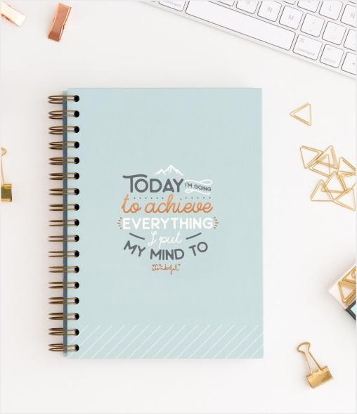motivational decoration to notebooks and