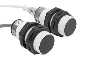 elf-contained dc-operated sensors Features Featuring Z-BM technology for reliable sensing without the need for adjustments 3 mm plastic threaded barrel sensor in opposed, retroreflective or