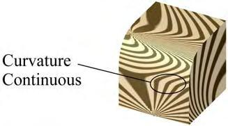 The first point to consider is the pattern of the stripes. By default, the part appears to be inside a large sphere that is covered on the inside with stripes of light.