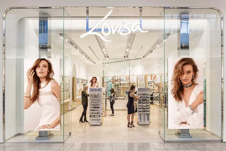LOVISA STORE DISCIPLINES Lovisa Store Disciplines Average store size - 50 sqm Stores are designed for high intensity merchandising to maximise sales potential Standardised fit-outs maintain customer