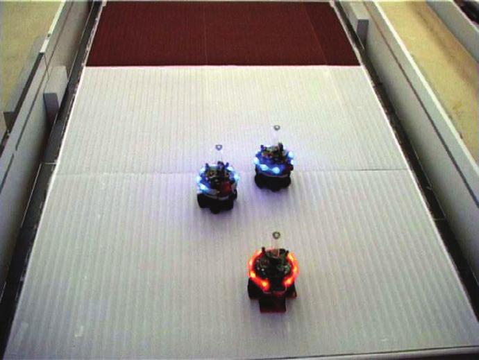 Swarm-Bots to the Rescue C1 C2 C3 171 C4 This experiment shows that the system correctly allocates the minimum number of rescue s-bots (in this case 1 s-bot) to a task, and leaves other rescue s-bots