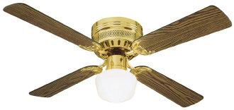 CEILING FANS Ceiling Fans Fairview hugger fan 156596 White with frosted glass Reversible blades in bleached oak and