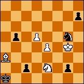 Ra8 Bd4 5.Rxa2 e3 6.Ra8 e2 7.Rf8 =) 2.Nc5! Bxc5 (2...Nb4 3.Nxe4=; 2...a2 3.Rf8+ Ke2 4.Ra8 a1q+ 5.Rxa1 Nxa1 6.Nxe4=) 3.Kxc2 e3 +] 1...a2 [1...Be3 2.Nc3 a2 3.Kb2 Bxd2 4.Nxe4 =] 2.Nc5! [Thematic. 2.Rxd4?