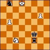 2: wkh6,nc1,nd8 ; bke4,ne5,c2,h 7 btm}. Line b 12...Kd2 13.Nd4 b1/ 13...c1Q 14.Nb3+ (14.Nxc6? Thematic) b1a/ 14...Kc2+ 15.Nxc1 draws. e.g. 15...Ne5! (15...Kxc1? Thematic) 16.d8N!