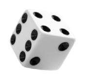 21. Here is an ordinary dice. (a) Ali is going to throw the dice six times. He says, I will get one of each number.