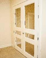 Shielding doors consist of the jambs and leaf. The jamb is made from pine wood and glued with MDF plate.