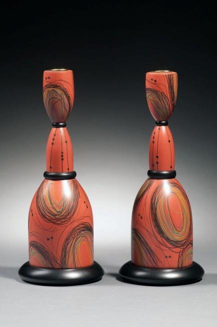 Friday Hands-on workshop: Oct. 25, 2013, 9:00-4:00 pm The Matched Pair: Making Duplicate Candlesticks using Templates and Surface embellishments Wouldn t you like a matched pair of candlesticks?