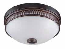 HARPER One Light Flush Dome Dimensions: Width 13", Height 6 1/4" 62-323 Brushed Nickel