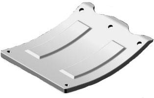 Case-IH 1020 Poly Skid Plate Covers Kits Made from White, Virgin UHMW poly. KCS15IHNA Slippery shoe kit for Case-IH 1020, 15, 32 pcs. 008236 $410.