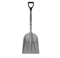 Scoop Shovels Our Scoop Shovels are made with hardwood, USA made handles. Part No. Description Stock Retail 49053 #12 ABS Poly Grain Scoop with 30 wood handle with poly D-Grip. DIMENSIONS: 14.