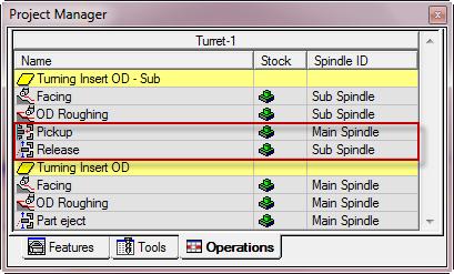 11.3.6. Stock repositioning If your machine is not equipped with a barfeeder, using this type of transfer, you will be able to reposition the stock in spindle 1 using the spindle 2.