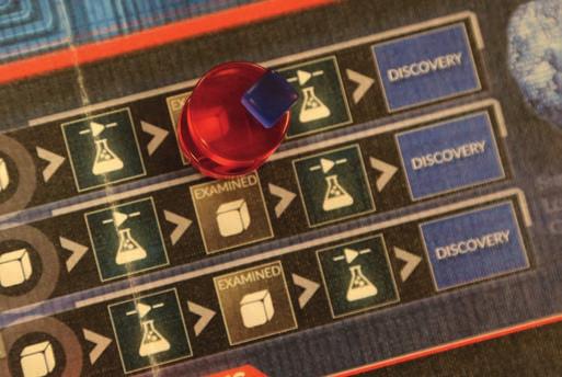 or Discovery space) To take this action you must spend 1 action pawn (and roll 3 blue dice) or 2 action pawns (and the action is automatically successful).