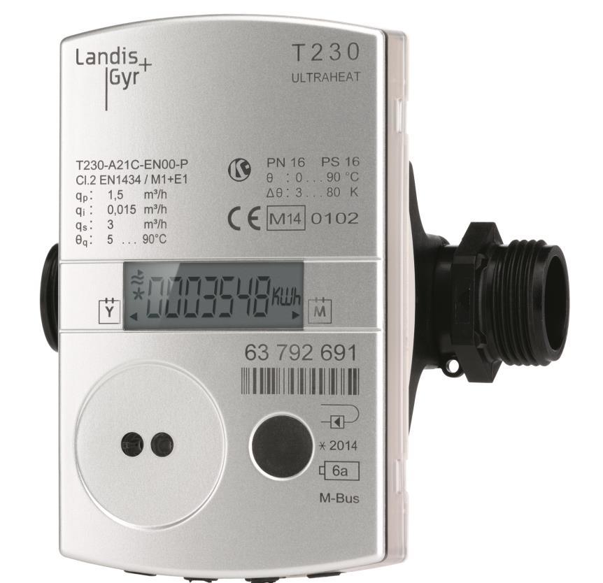 Ultrasonic heating and cooling meter T230 Residential ULTRAHEAT T230