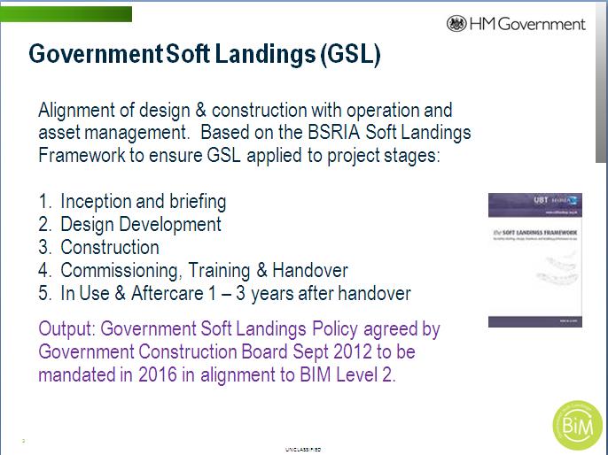 Government Soft Landings (GSL) If I am doing BSRIA SL is that the same? It nearly is.
