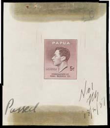 Prestige Philately - Auction No 176 Page: 8 771 P C Ex Lot 771 1937 Coronation of King George VI 1d to 5d die proofs in the issued colours on thin highly surfaced paper (55x66mm or