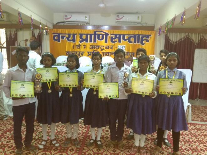 APNA SKOOL NEWS LETTER (October 2017) Children from Apna Skool - winner of inter -School competition ApnaSkool participation in Vanya PraaniSaptah' 2017(1st to 7th Oct.