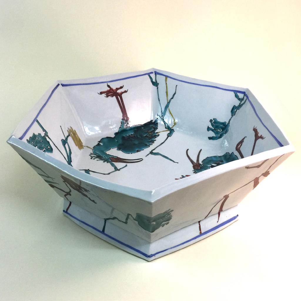 16. Large bowl with scenes of