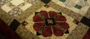 Pieceful Quilting Downton Abbey Raffle Proceeds to Benefit Queen Size Sampler Quilt in Memory of