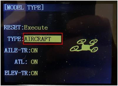 3) [TYPE] = AIRCRAFT 4) [SELECT] = 01 [NAME] = SRD-CC3D (Any name you want)