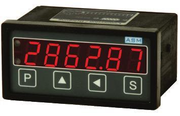 PRODIS-INC Digital Process Meter for position sensors with incremental output Counting rate up to 250 khz (<1 MHz edge frequency) Integrated sensor supply 6-digit LED display RS-232 interface