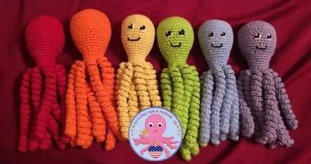 Crochet Pattern for Octopus for a Preemie - US This pattern is available for personal and nonprofit use ONLY. It may NOT under any circumstances be used to produce items for sale.