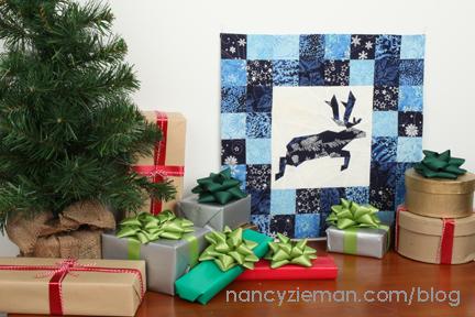 Foundation-Piece a Festive Reindeer Block By Emily Jansson, Nancy s Notions guest blogger This fun paper-piecing project is much simpler than it looks!