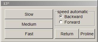 In macro, press Drive, ensure its on backward, press slow or med. View 2D Reports.