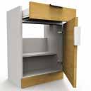 door, 18mm white easy to clean MFC cabinet LH & RH door options, integral plinth, rear waste pipe recess &