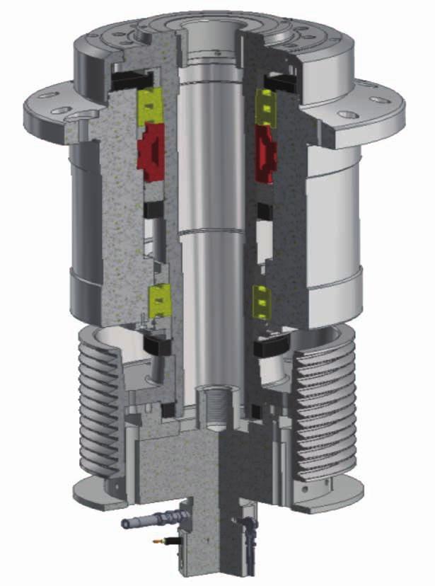 - Significantly reduced non-cutting time and high productivity Main Spindle Structure High torque main spindle motor is