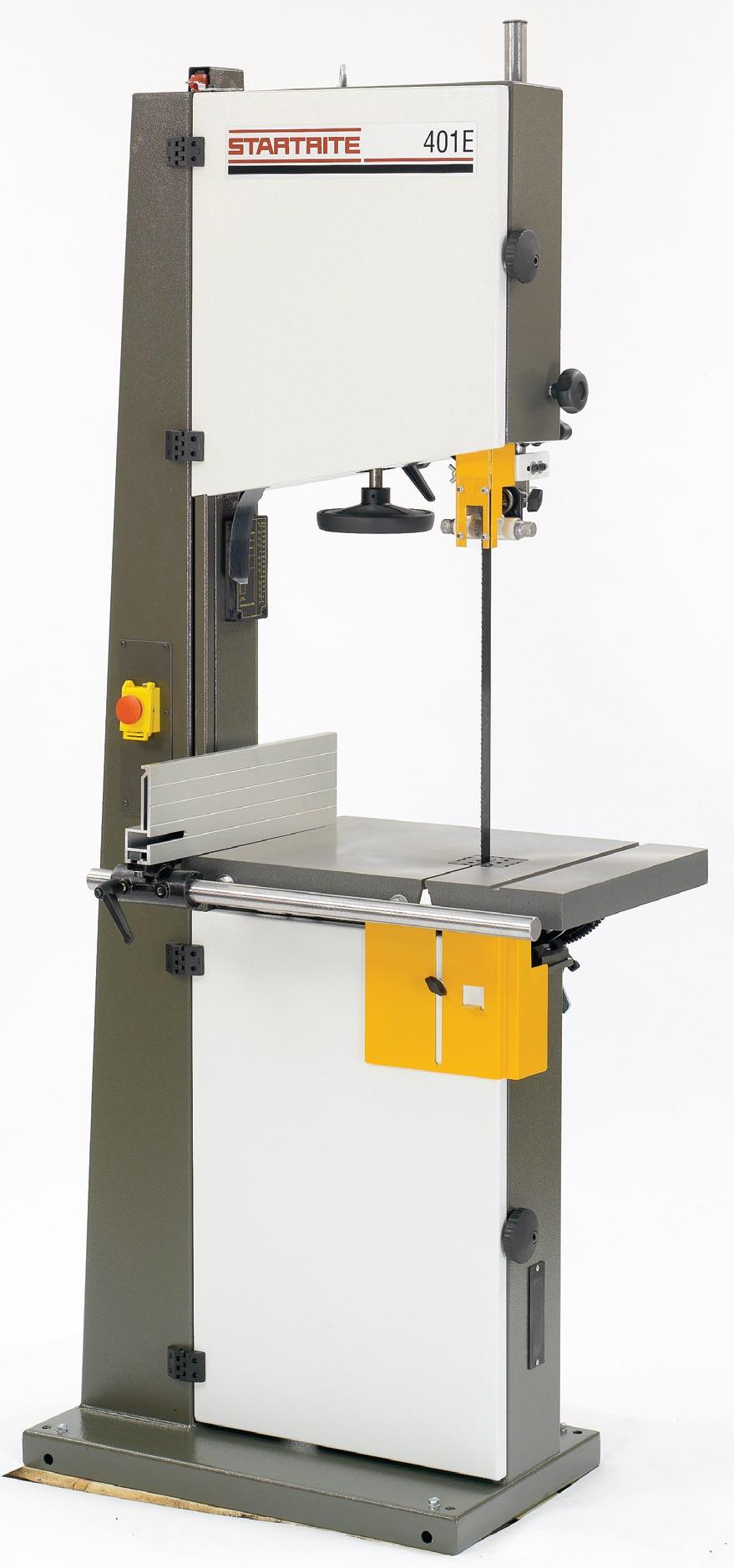 401E & 401S Industrial Bandsaws The 400 series has now been extended to include a more economical version of the 401S and all of the machines have had their capacity increased to the class leading
