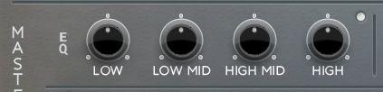 SEND Each of the three instruments feature send controls for Delay and Reverb to add echo and ambience.
