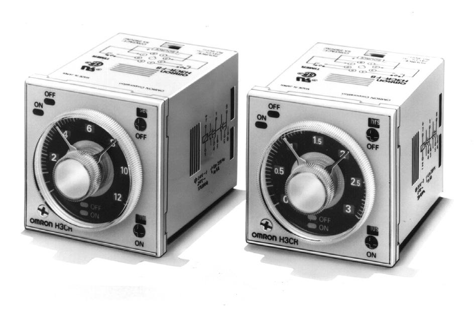 Solid-sae Twin Timer H3CR-F DIN 48 x 48-mm Twin Timers Wide power supply ranges of 100 o 240 VAC and 48 o 125 VDC respecively.