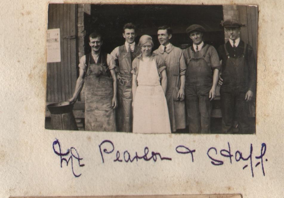 Staff at the Creamery During this time Kate met Rowland Walter Pottle (born January 1900) whose family originated from Bromeswell.