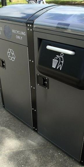 smart trash can and compactor