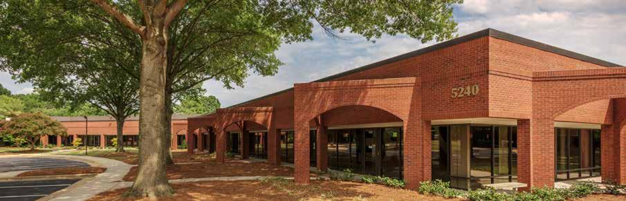3,728 SF TO 32,907 SF OF CONTIGUOUS SPACE AVAILABLE A SIX-BUILDING, SINGLE-STORY AND FLEX PARK IN NORTH RALEIGH + + Easy access