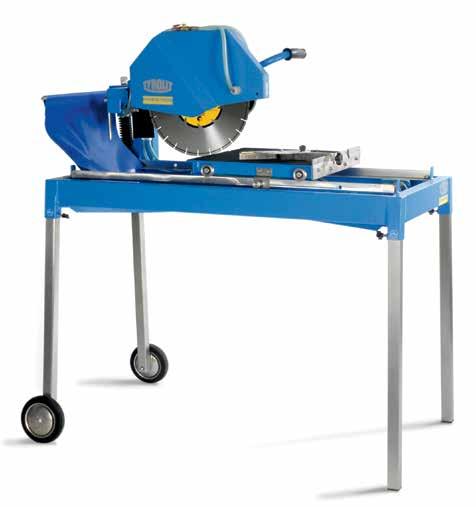 TABLE SAWING Masonry saw tbe350 Cutting depths up to 110 mm Swivelling saw head allows