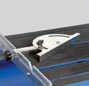 table feet Maximum safety due to centrally located emergency stop switch High