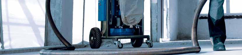 Floor grinder and dust collection system premium