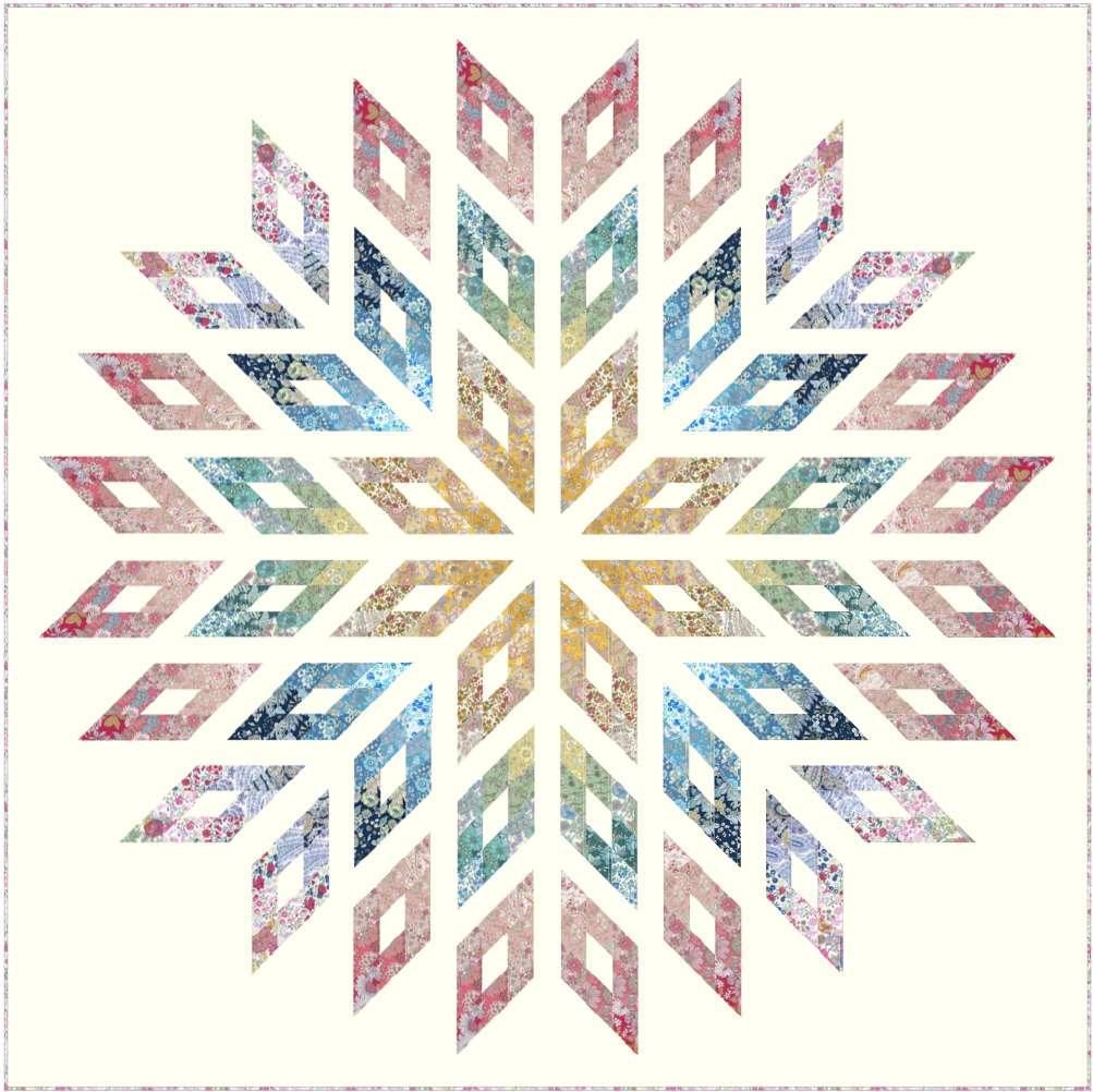 The 2018 Memoire a Paris Lone Star Quilt Featuring Memoire a Paris collection Finished Size: 8 square Designed by Lynne Goldsworthy for Lecien Fabric Requirements One FQ bundle of Memoire A Paris