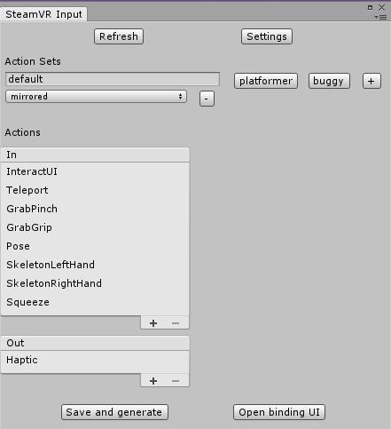 are only active while using that device Pressing Save & Generate creates scriptable objects for