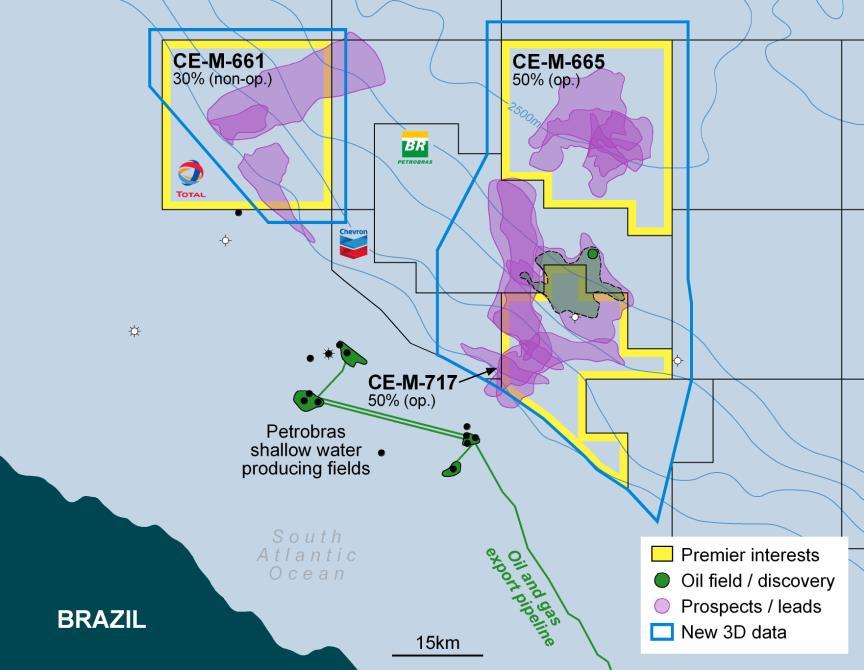 Ceara Basin, Brazil High impact prospects in stacked